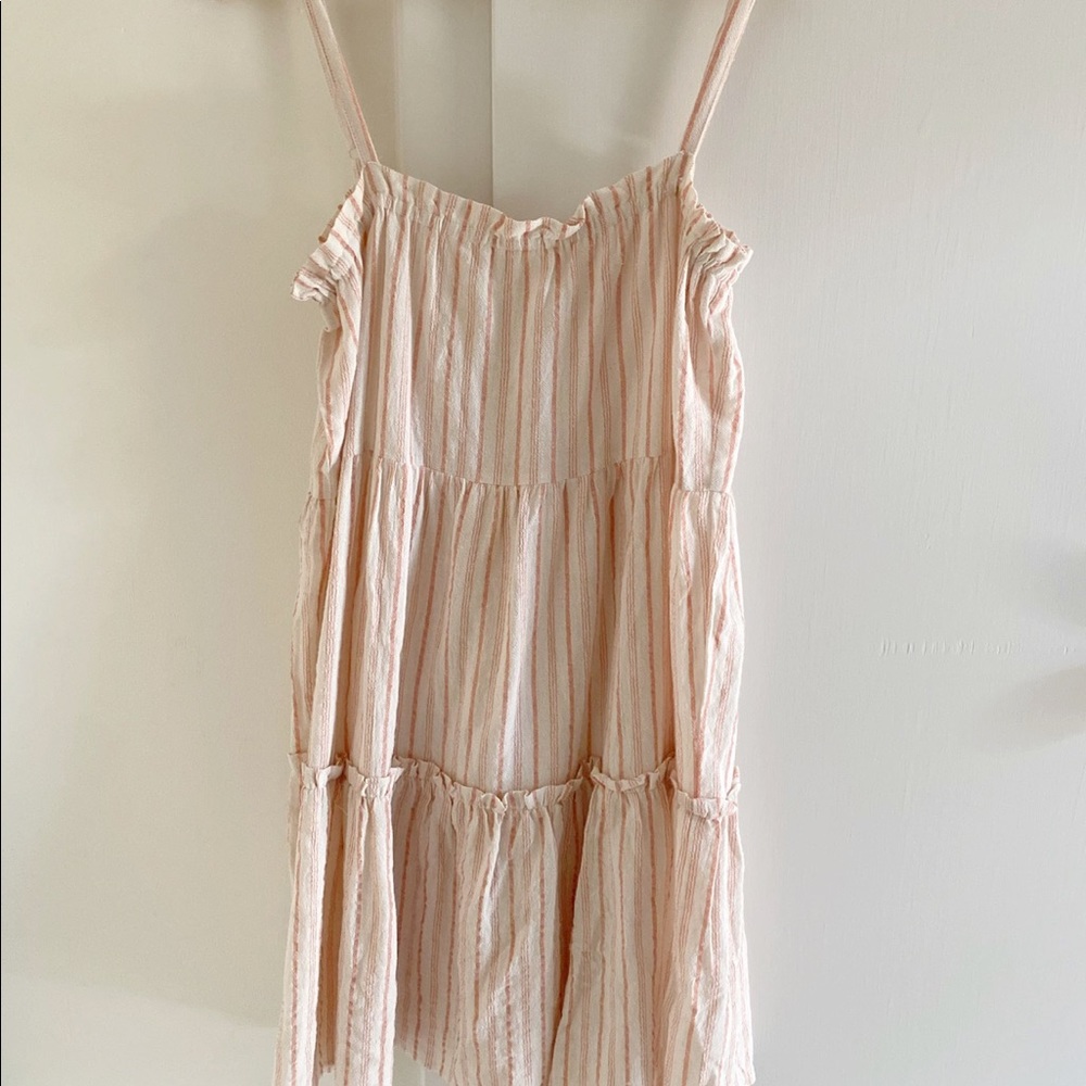 NWT: cotton-linen Millibon USA striped sundress